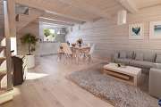 Domki drewniane - salon
